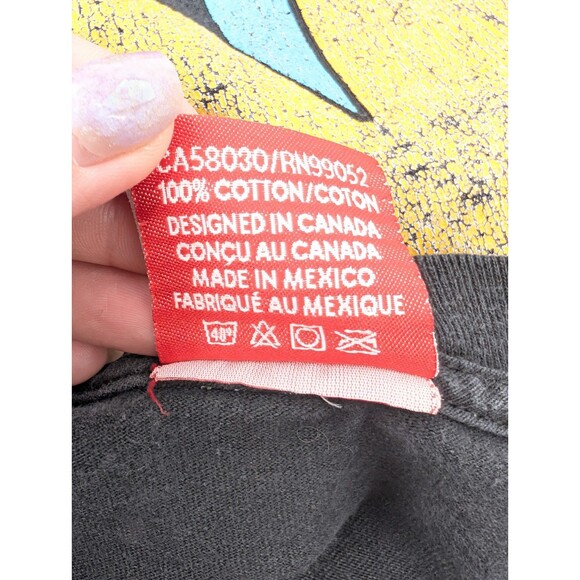 Nelk Boys Black Distressed Faded Cotton Graphic T-Shirt Size Large - Picture 4 of 9